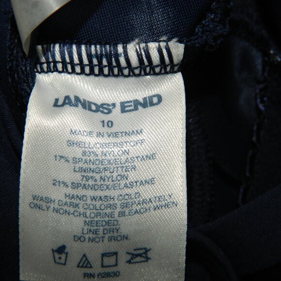 Lands' End Tummy Control Surplice Swim Dress Size 10 (D-13) - Picture 5 of 5